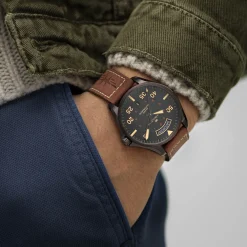 Khaki Aviation Bracelet marron
