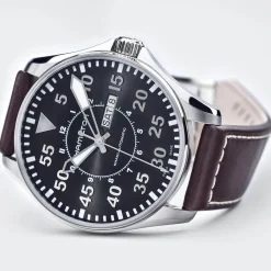 Khaki Aviation Pilot Day Date Auto