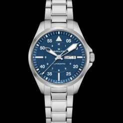 Khaki Aviation Pilot Day Date Auto