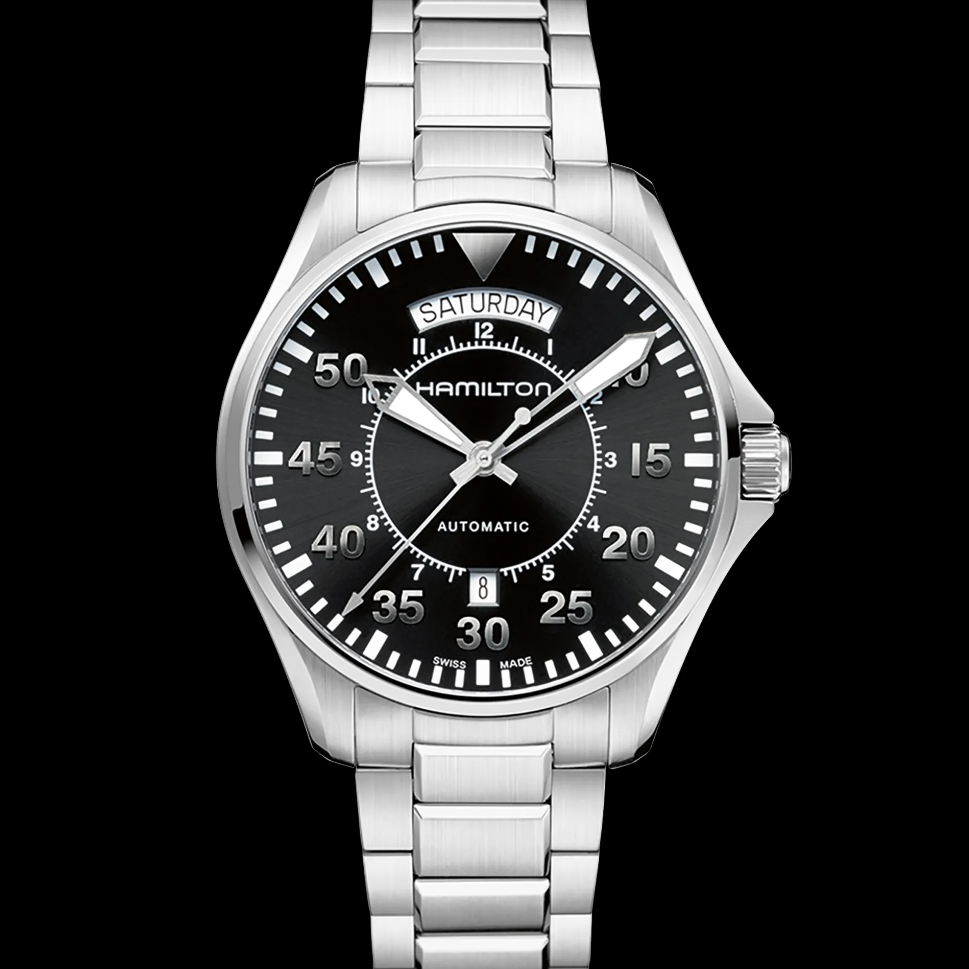 Khaki Aviation Pilot Day Date Auto