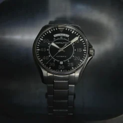 Khaki Aviation Pilot Day Date Auto
