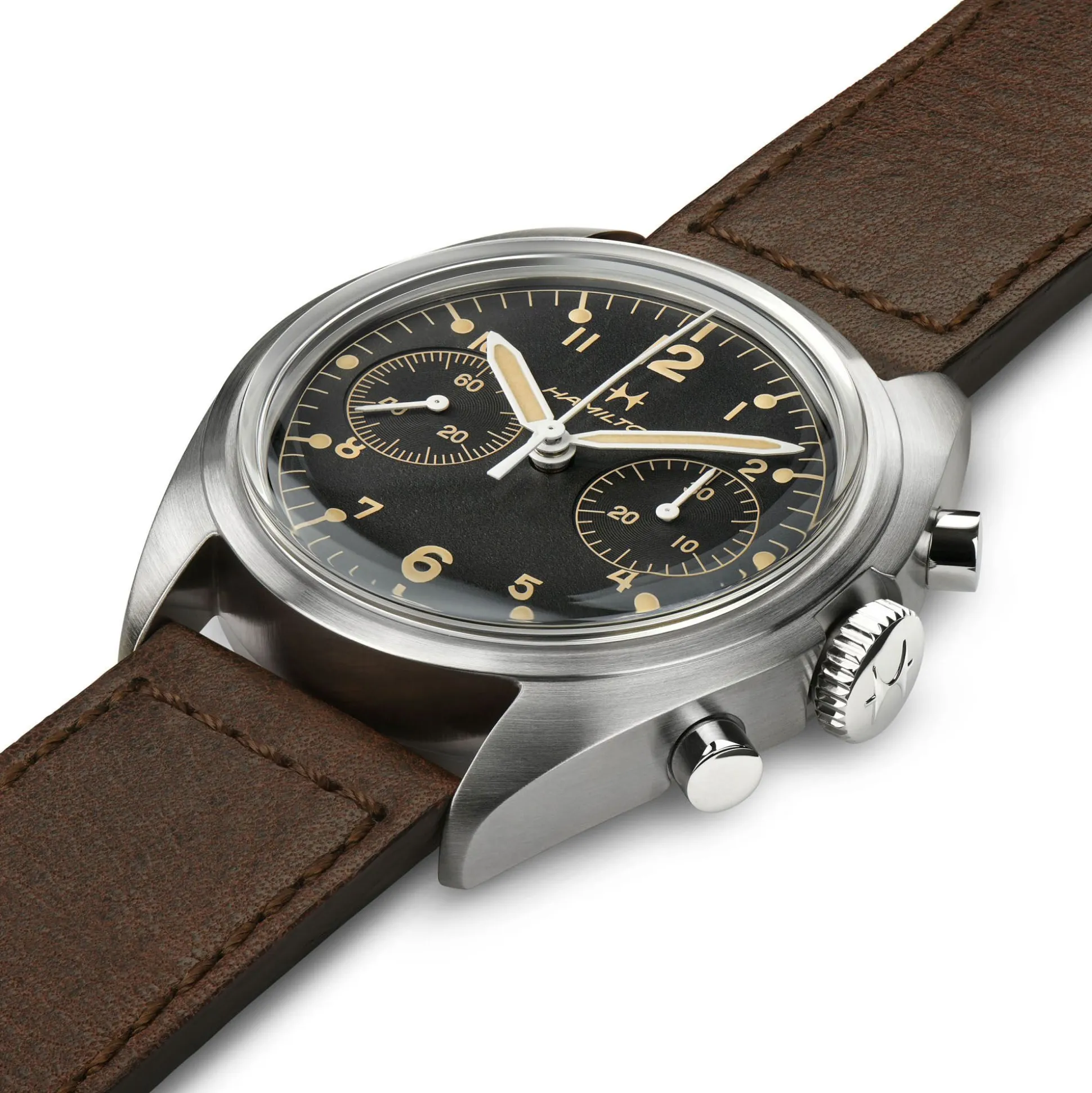 Khaki Aviation Pilot Pioneer Mechanical Chrono