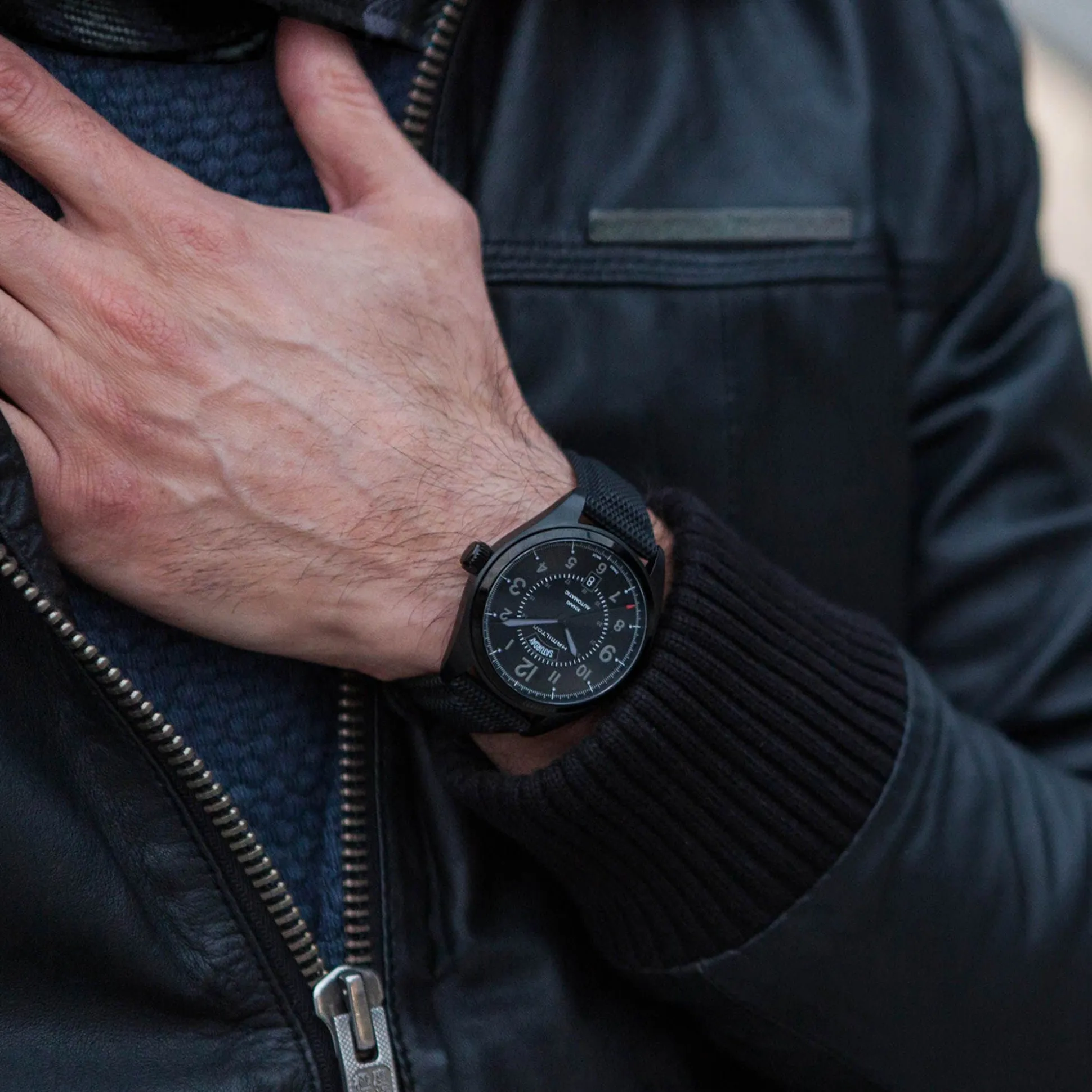 Khaki Field Bracelet noir